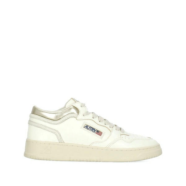 オートリー レディース スニーカー シューズ Perforated platform leather sneakers White