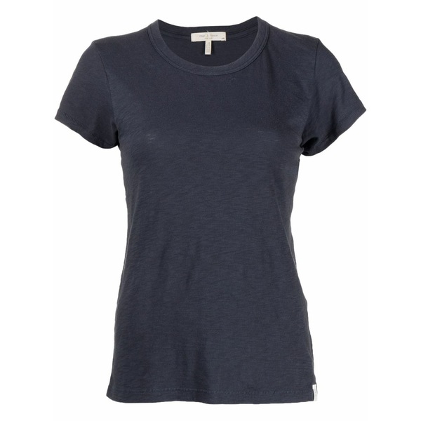 ラグアンドボーン レディース Tシャツ トップス Slub tee short-sleeves t-shirt Blue｜asty