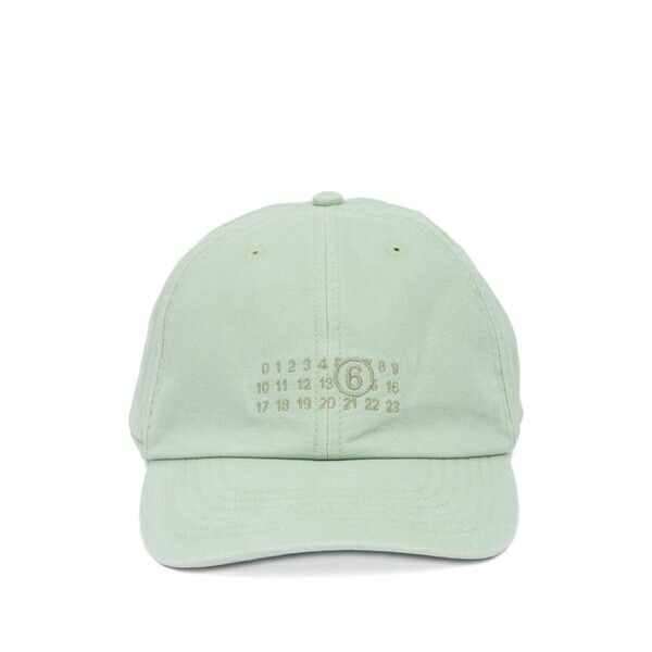 マルタンマルジェラ メンズ 帽子 アクセサリー Embroidered baseball cap Green