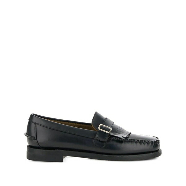 セバゴ メンズ スリッポン・ローファー シューズ Fringed buckled loafers Black