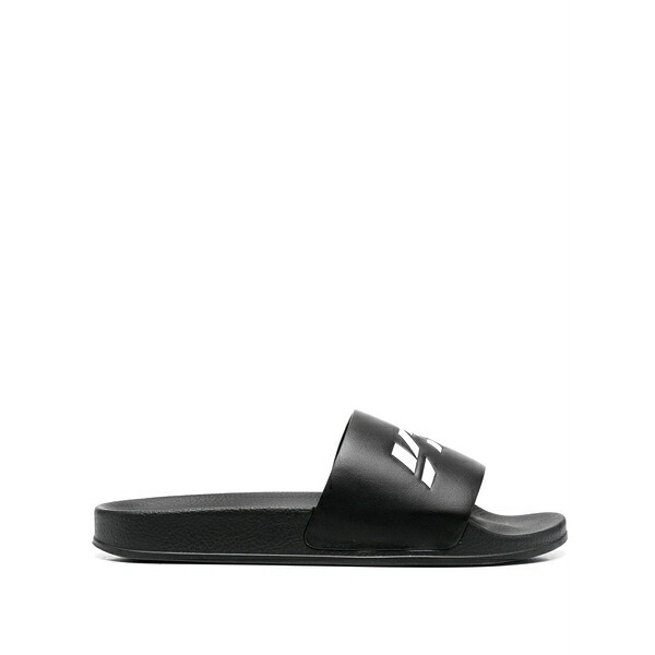 ブイティーエムエヌティーエス メンズ サンダル シューズ Logo print slides Black