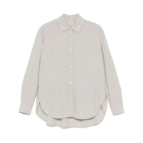 トーテム レディース シャツ トップス M茫漏lange-effect shirt Grey｜asty