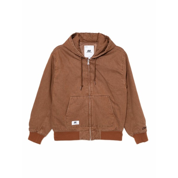 黒茶 レディース 上衣＆上衣 アウター Logo-patch jacket Brown コート・ジャケット-レディースファッション