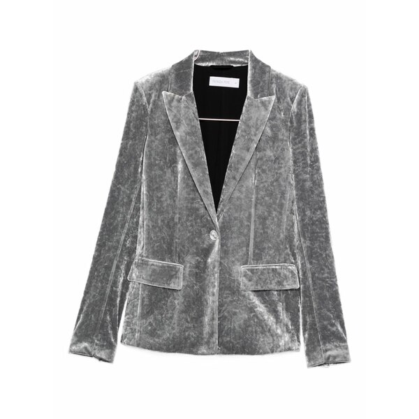 パトリツィア ペペ レディース 上衣＆上衣 アウター Single-breasted blazer Grey コート・ジャケット-レディースファッション