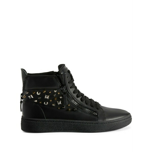 ジュゼッペザノッティ メンズ スニーカー シューズ Gz 94 stud-embellished high-top sneakers Black|asty
