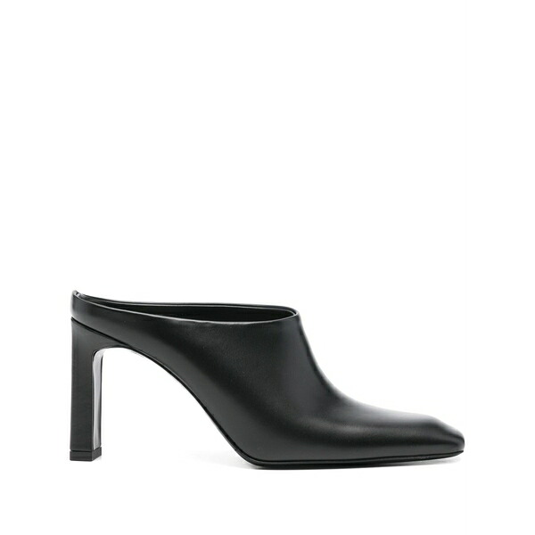 トーテム レディース サンダル シューズ 85mm box leather mules Black｜asty