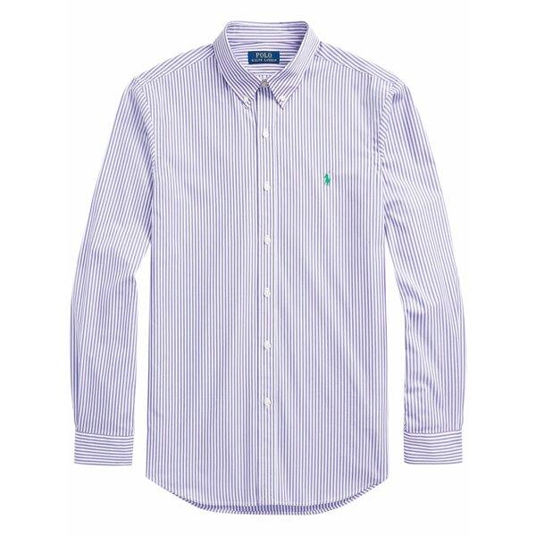 ラルフローレン メンズ シャツ トップス Polo pony-embroidered striped shirt White|asty