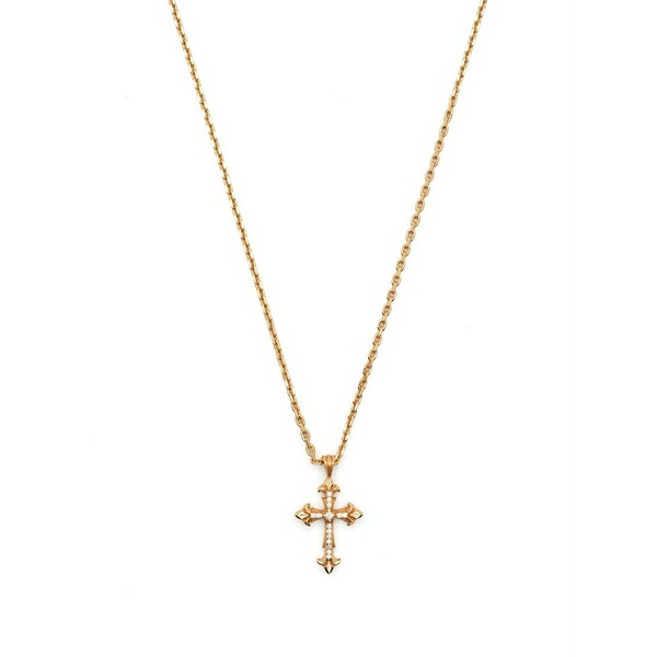 エマニュエレ ビコッキ レディース ネックレス・チョーカー・ペンダントトップ アクセサリー Fleury cross-pendant necklace Gold|asty