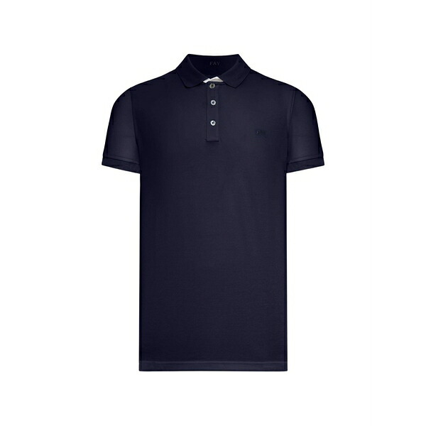 フェイ メンズ ポロシャツ トップス Logo-embroidered polo shirt Blue｜asty