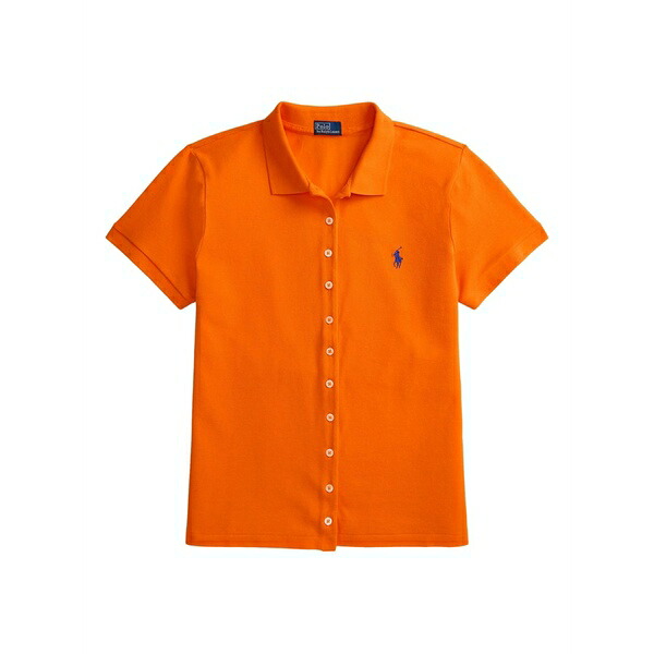 ラルフローレン レディース スポーツシャツ トップス Short-sleeve polo shirt Orange