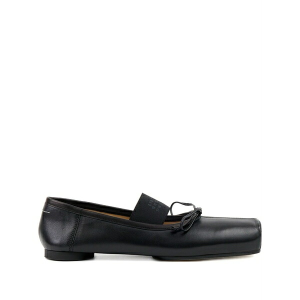マルタンマルジェラ レディース サンダル シューズ Leather ballet flats Black|asty