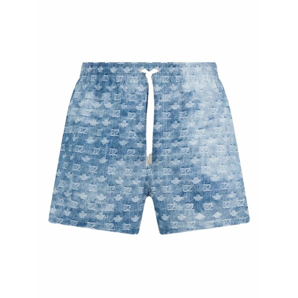 ディースクエアード メンズ カジュアルパンツ ボトムス Logo-monogram swim shorts Blue｜asty