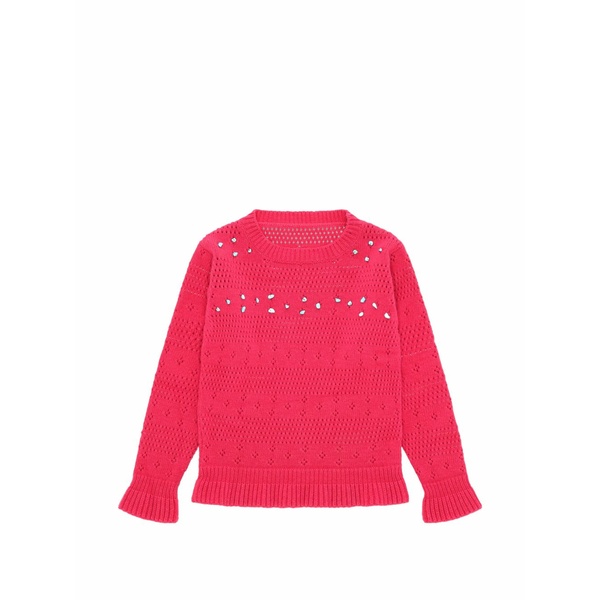 フォルテラ レディース 編み物\u0026スウェーター アウター Luna beaded crew-neck sweater Pink