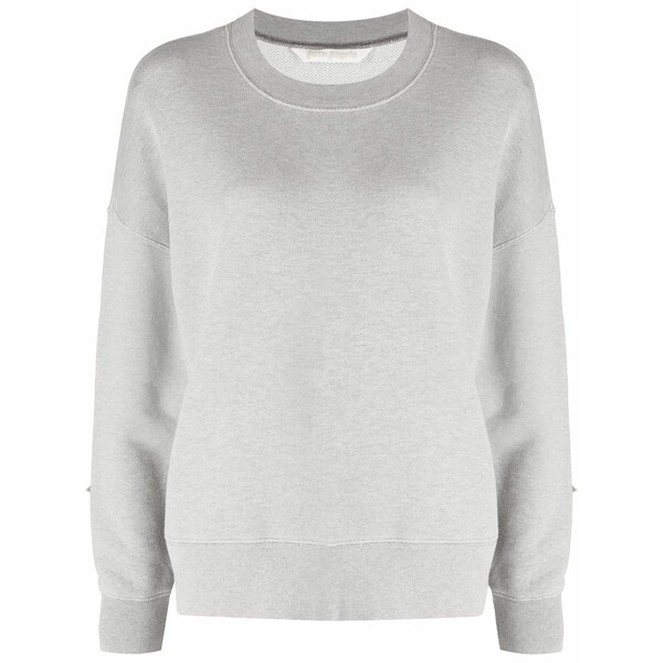 パーム・エンジェルス レディース 編み物\u0026プルオーバー アウター Logo-print star-patch cotton sweatshirt Grey