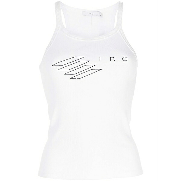 イロ レディース カットソー トップス Logo-print tank top White｜asty