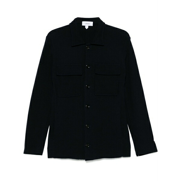 ラルディーニ メンズ ジャケット＆ブルゾン アウター Cotton shirt jacket Blue｜asty
