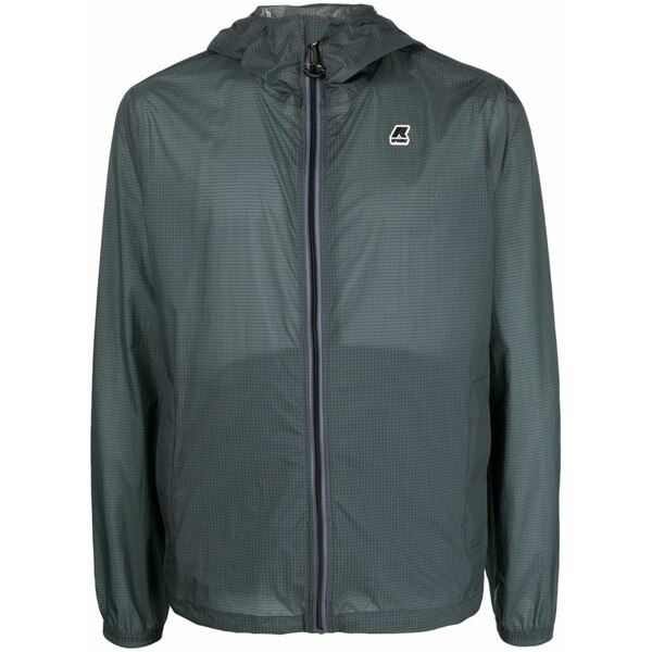 ケイウェイ メンズ ジャケット＆ブルゾン アウター Logo-patch hooded jacket Grey｜asty 27,170円