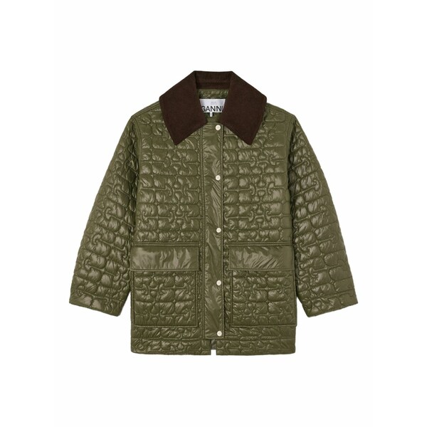 ガニー レディース 上衣＆上衣 アウター Quilted pocket jacket Green レディースファッション-コート・ジャケット