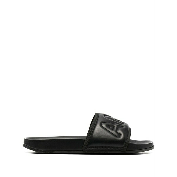 アンブッシュ メンズ サンダル シューズ Embossed-logo slides Black