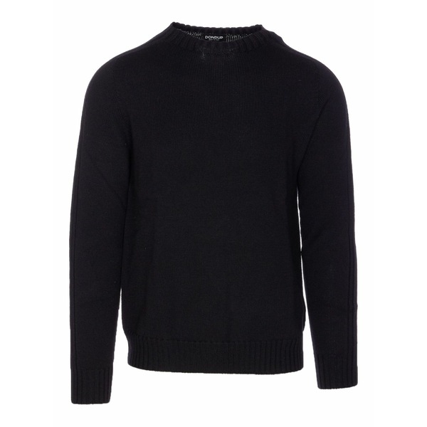ドンダップ メンズ 編み物\u0026スウェーター アウター Crew neck wool sweater Black