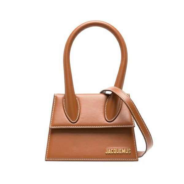 ジャクエムス レディース ハンドバック 御徒面子 Le chiquito moyen mini bag Brown