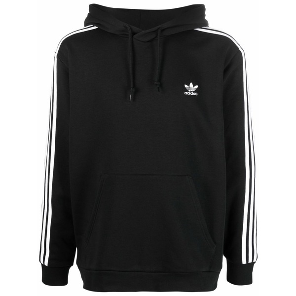 アディダス メンズ パーカー・スウェットシャツ アウター Adicolor classics 3-stripes hoodie Black｜asty