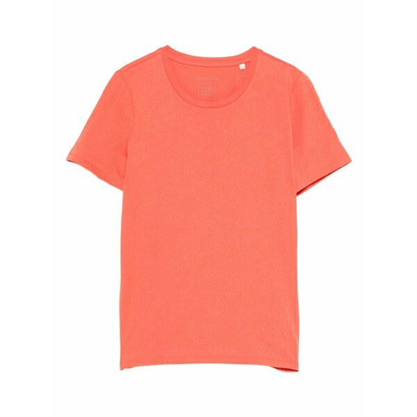 マルコポーロ レディース プルオーバー トップス Crew-neck short-sleeve t-shirt Orange