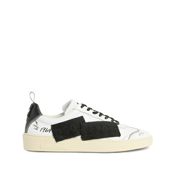 ディースクエアード メンズ スニーカー シューズ Ribbon rider sneakers White