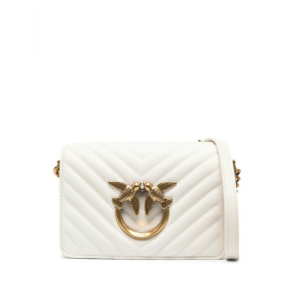 ピンコ レディース ショルダーバッグ バッグ Love birds-buckle crossbody bag White｜asty