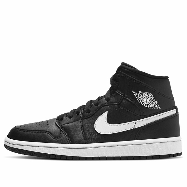 Jordan ジョーダン レディース スニーカー 【(WMNS) Air Jordan 1 Mid 'Black White' BQ6472-011】 サイズ US_7.5(24.5cm)|asty