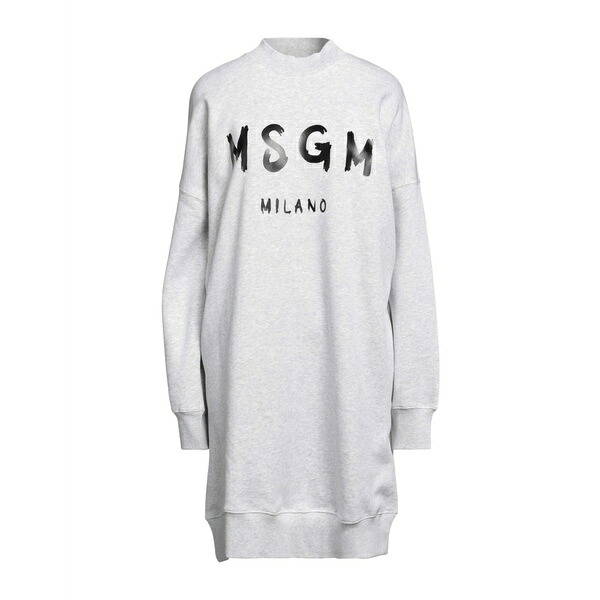 【送料無料】 エムエスジイエム レディース ワンピース トップス Mini dresses Grey
