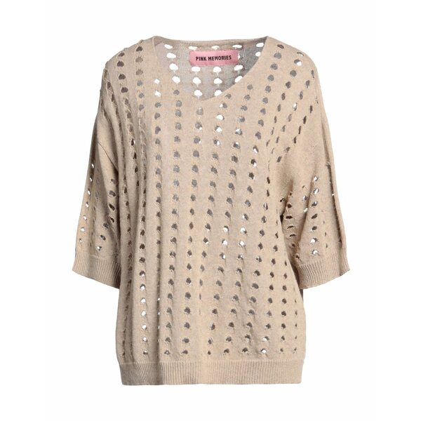 【送料無料】 ピンク メモリーズ レディース ニット&セーター アウター Sweaters Beige