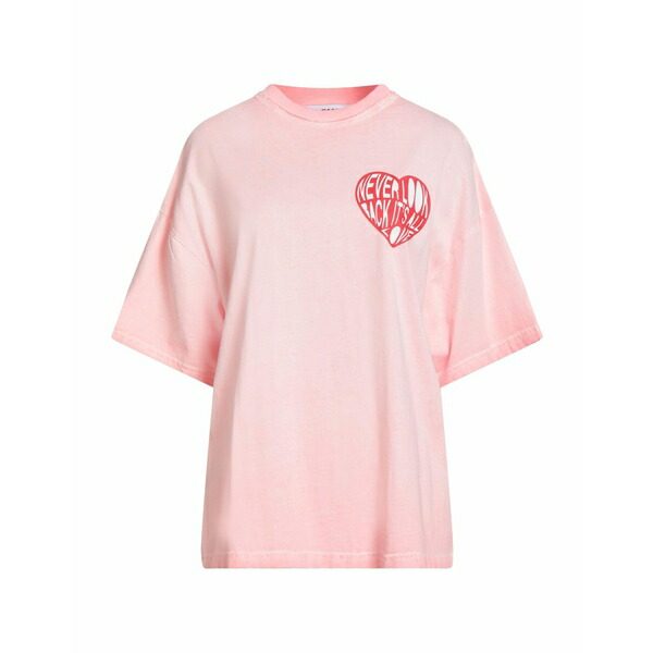 【送料無料】 エムエスジイエム レディース Tシャツ トップス T-shirts Pink