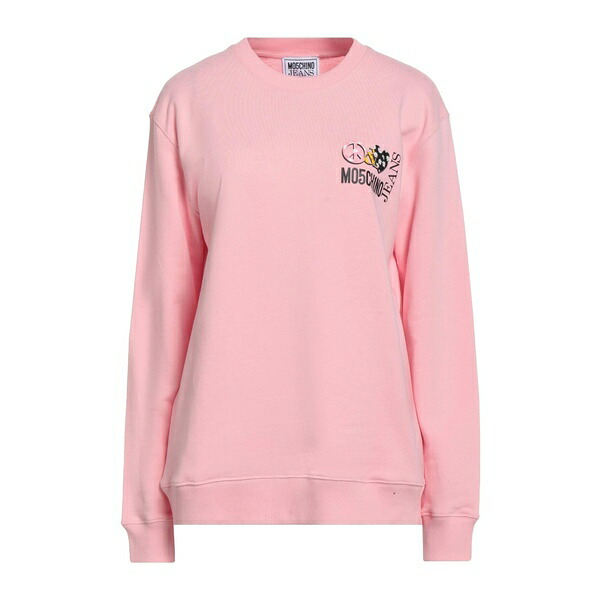 【送料無料】 モスキーノ レディース パーカー・スウェットシャツ アウター Sweatshirts Pink