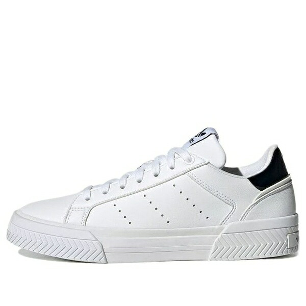 adidas アディダス レディース スニーカー  【(WMNS) adidas Court Tourino \u0027White Black\u0027 H05279】  大きさ US_7.5(24.5珊)