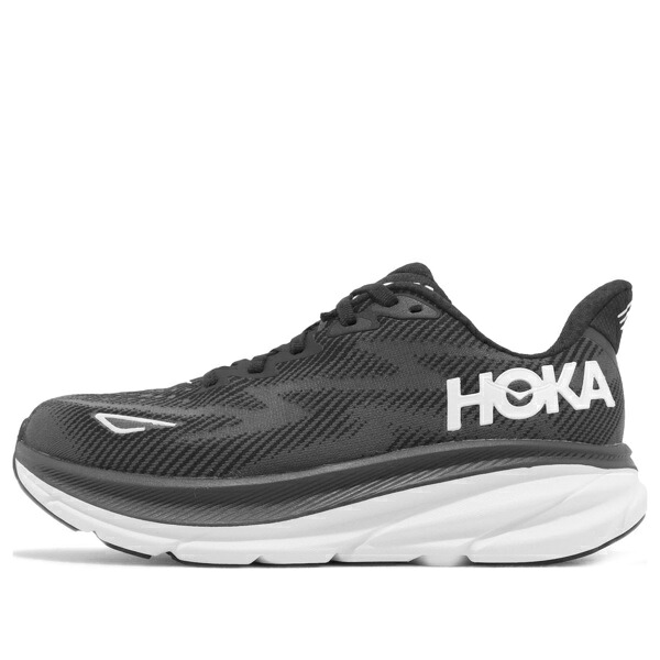 HOKA ONE ONE ホカオネオネ レディース スニーカー  【(WMNS) HOKA ONE ONE Clifton 9 Wide \u0027Black White\u0027 1132211-BWHT】  大きさ US_6(23.0糎)