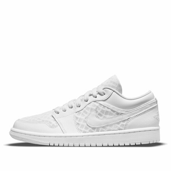 Jordan ジョーダン レディース スニーカー  【(WMNS) Air Jordan 1 Low Breathe \u0027Triple White\u0027 DC9508-100】  大いさ US_9(26.0糎)