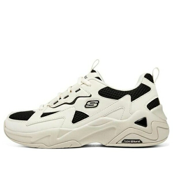 Skechers スケッチャーズ レディース スニーカー  【(WMNS) Skechers D\u0027LITES Hyper Burst \u0027Cream Black\u0027 896178-NTBK】  大いさ US_6(23.0糎)