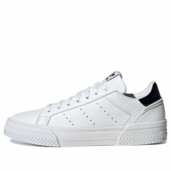 adidas アディダス レディース スニーカー  【(WMNS) adidas Court Tourino \u0027White Black\u0027 H05279】  大きさ US_8(25.0珊)