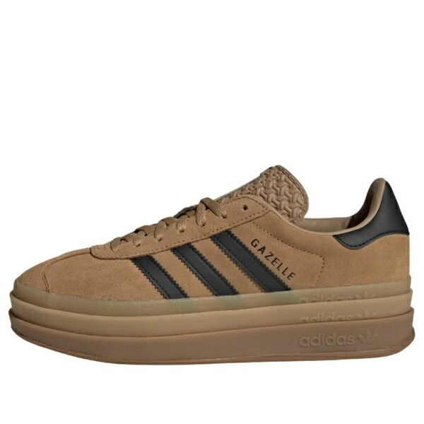 adidas アディダス レディース スニーカー  【(WMNS) adidas Gazelle Bold \u0027Cardboard Black Gum\u0027 JQ3582】  大きさ US_9.5(26.5糎)