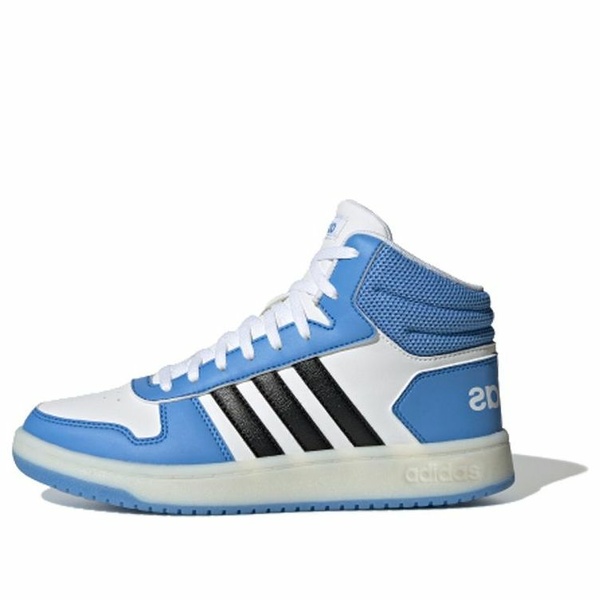 adidas アディダス レディース スニーカー  【(WMNS) adidas Hoops 2.0 Mid \u0027Blue White Black\u0027 FV2738】  大いさ US_5.5(22.5糎)