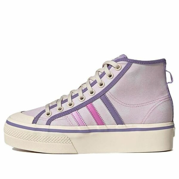 adidas アディダス レディース スニーカー 【(WMNS) adidas Nizza Platform Mid Shoes 'Almost Pink Pulse Lilac' GX4608】 サイズ US_8.5(25.5cm)|asty