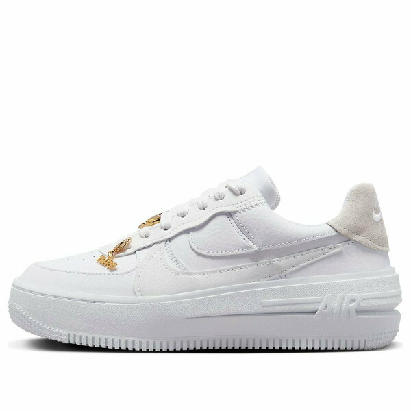 Nike ナイキ レディース スニーカー  【(WMNS) Nike Air Force 1 Low Plt Af Orm Bling \u0027White Metallic Gold Summit White\u0027 FB8473-100】  大いさ US_6(23.0糎)
