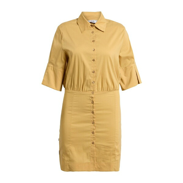 【送料無料】 ジジル レディース ワンピース トップス Mini dresses Yellow|asty