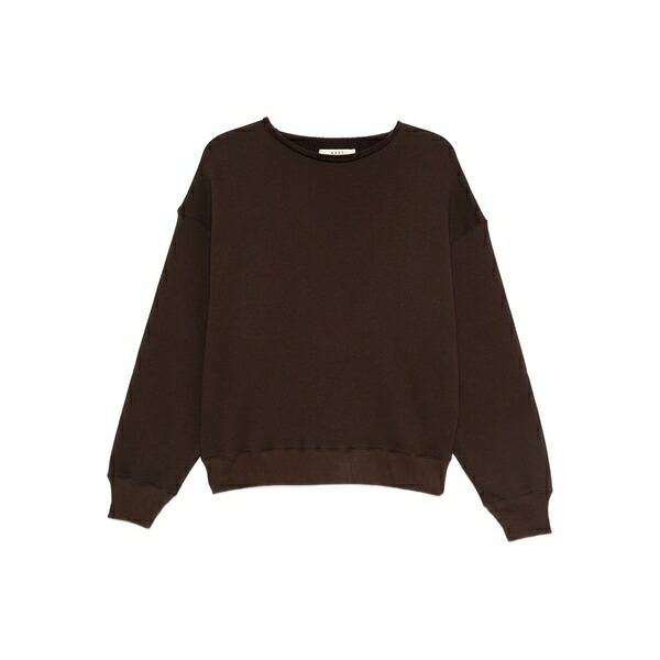 シックススリーナインセブン レディース ニット&セーター アウター Cotton-wool sweatshirt Brown｜asty