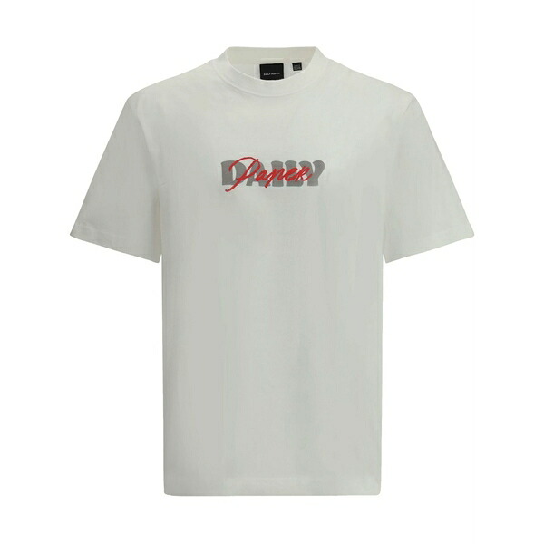 デイリー・ペーパー メンズ Tシャツ トップス Logo t-shirt White|asty