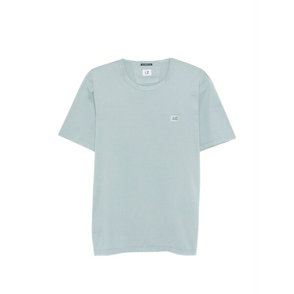 シーピーカンパニー メンズ プルオーバー トップス Logo-detail t-shirt Blue