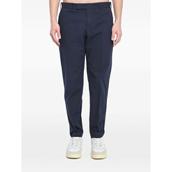 PTトリノ メンズ カジュアルパンツ ボトムス Belt loops pressed cotton trousers Blue｜asty