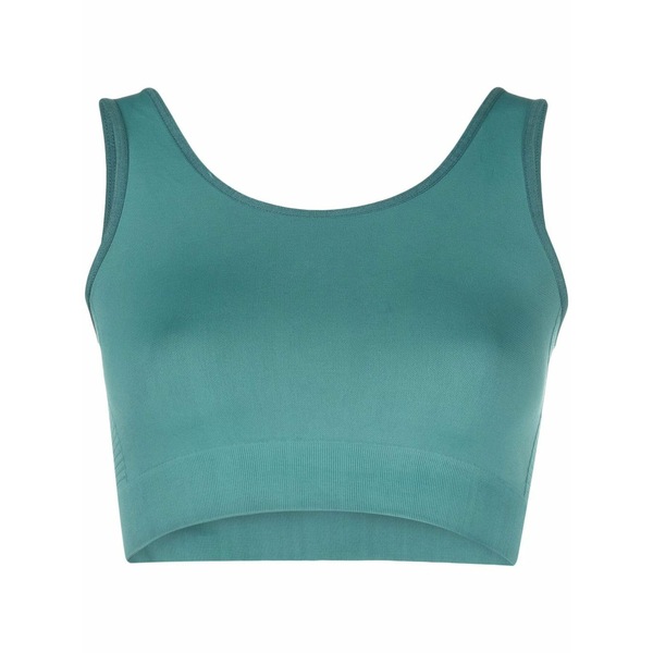 リックオウエンス レディース カットソー トップス Ribbed-knit cropped top Green｜asty