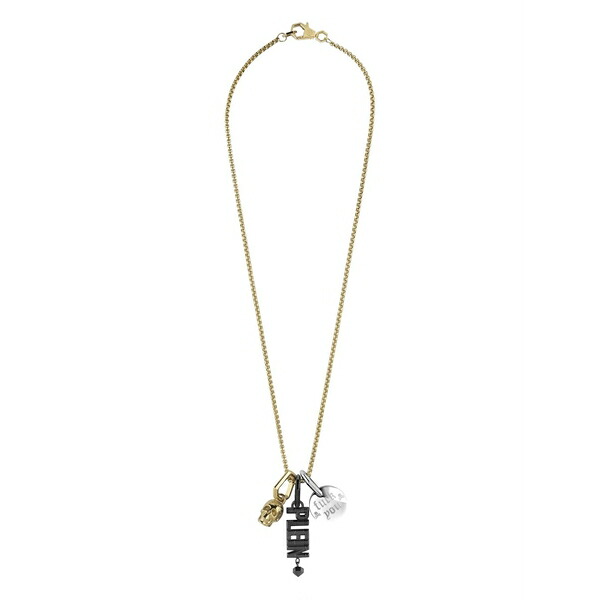 フィリップ飾り気の無い メンズ 首飾り・チョー鉄道車両 付属品 Logo-charm pendant necklace Gold